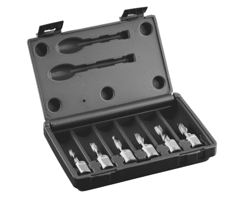 Spiralborrsats HSS med weldonfäste