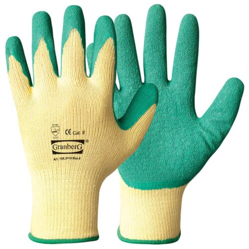 Montagehandskar doppade i latex