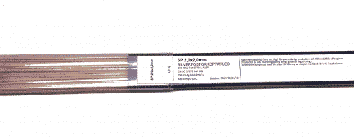 Silverfosforkopparlod 5p-1kg 2x2mm