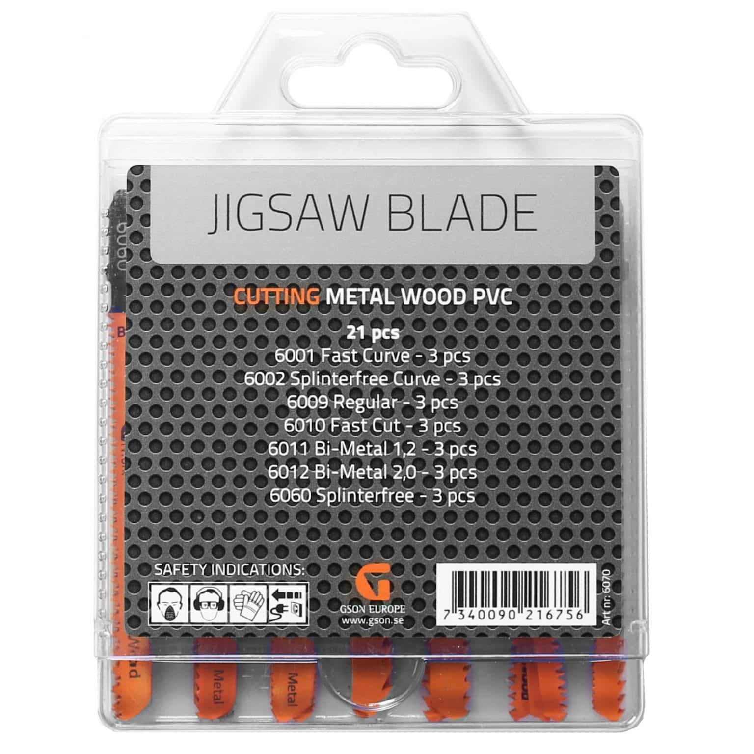 Jigsaw Blade Set 21 stycken